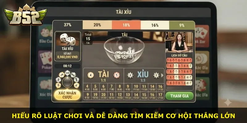 Hiểu rõ luật chơi và dễ dàng tìm kiếm cơ hội thắng lớn