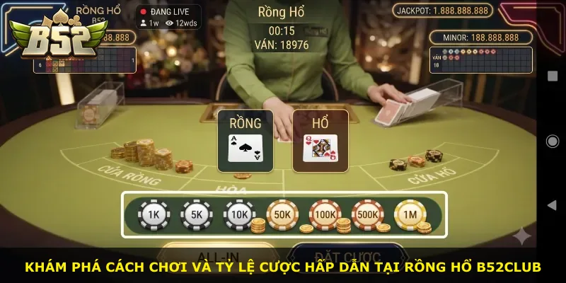 Khám phá cách chơi và tỷ lệ cược hấp dẫn tại Rồng hổ B52club