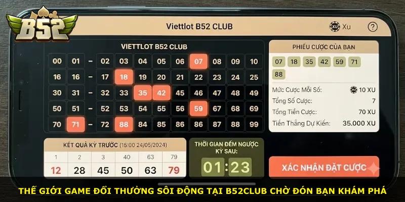 Thế giới game đổi thưởng sôi động tại B52club chờ đón bạn khám phá